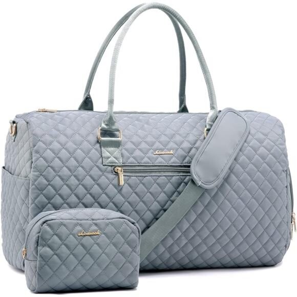 Duffle Bag with Shoe Compartment, Blue - Picture 1 of 6